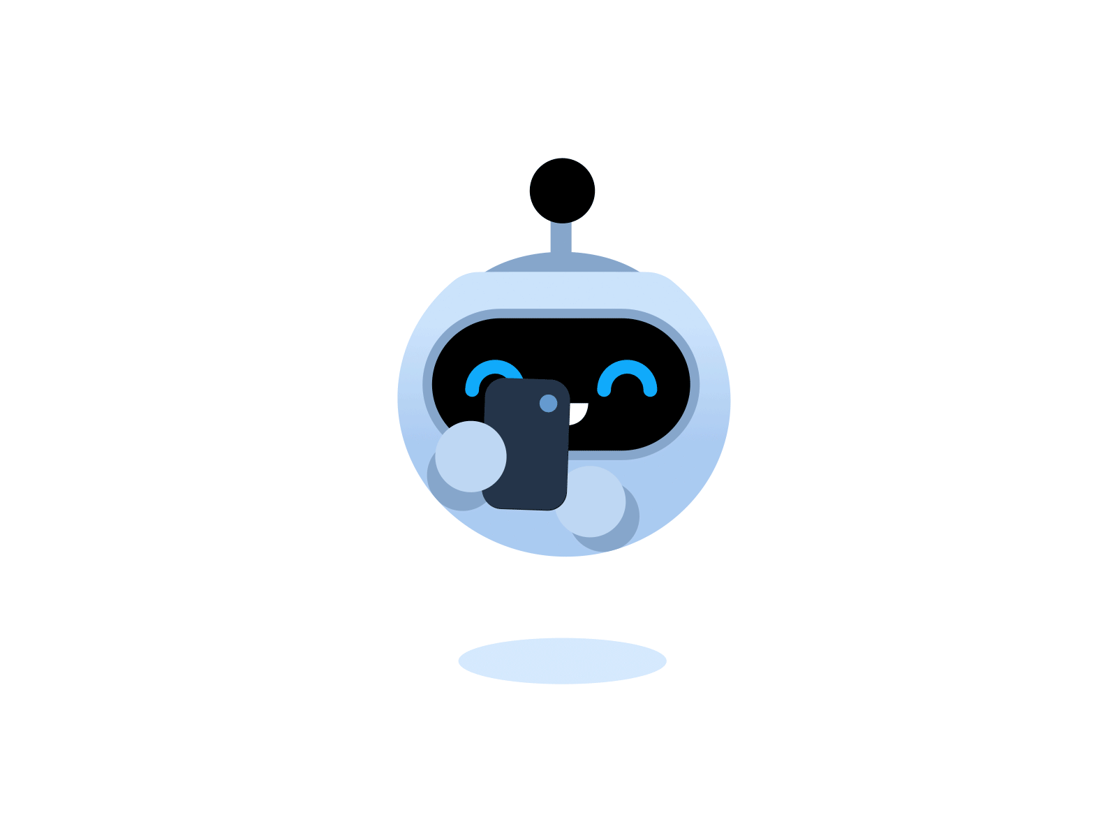 Waving robot assistant